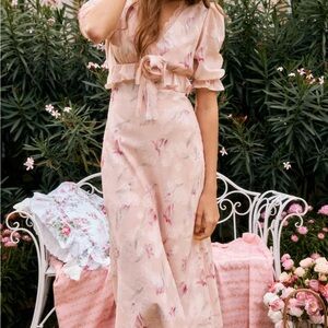 Lait Collection Spring Floral Midi Dress